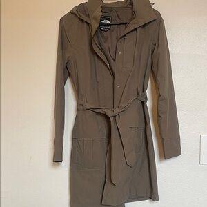 NORTH FACE Women's Tan Hooded Trench Coat